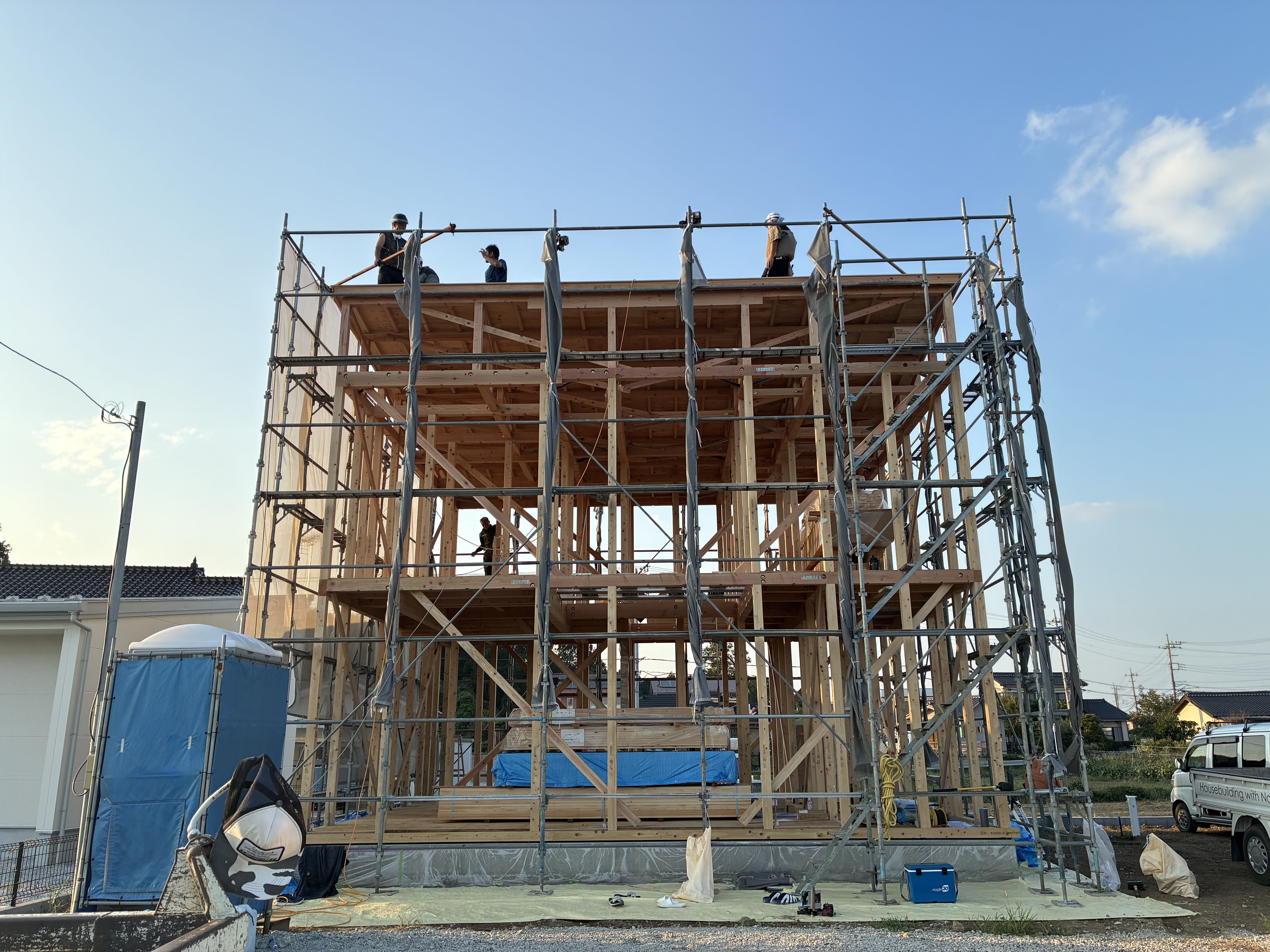 今年の初、完成体感見学会